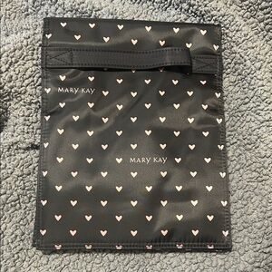 Mary Kay Black Pouch with Pink Hearts